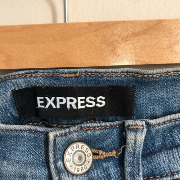 Express Ripped Midrise Ankle Legging Size 00 - Picture 5 of 5